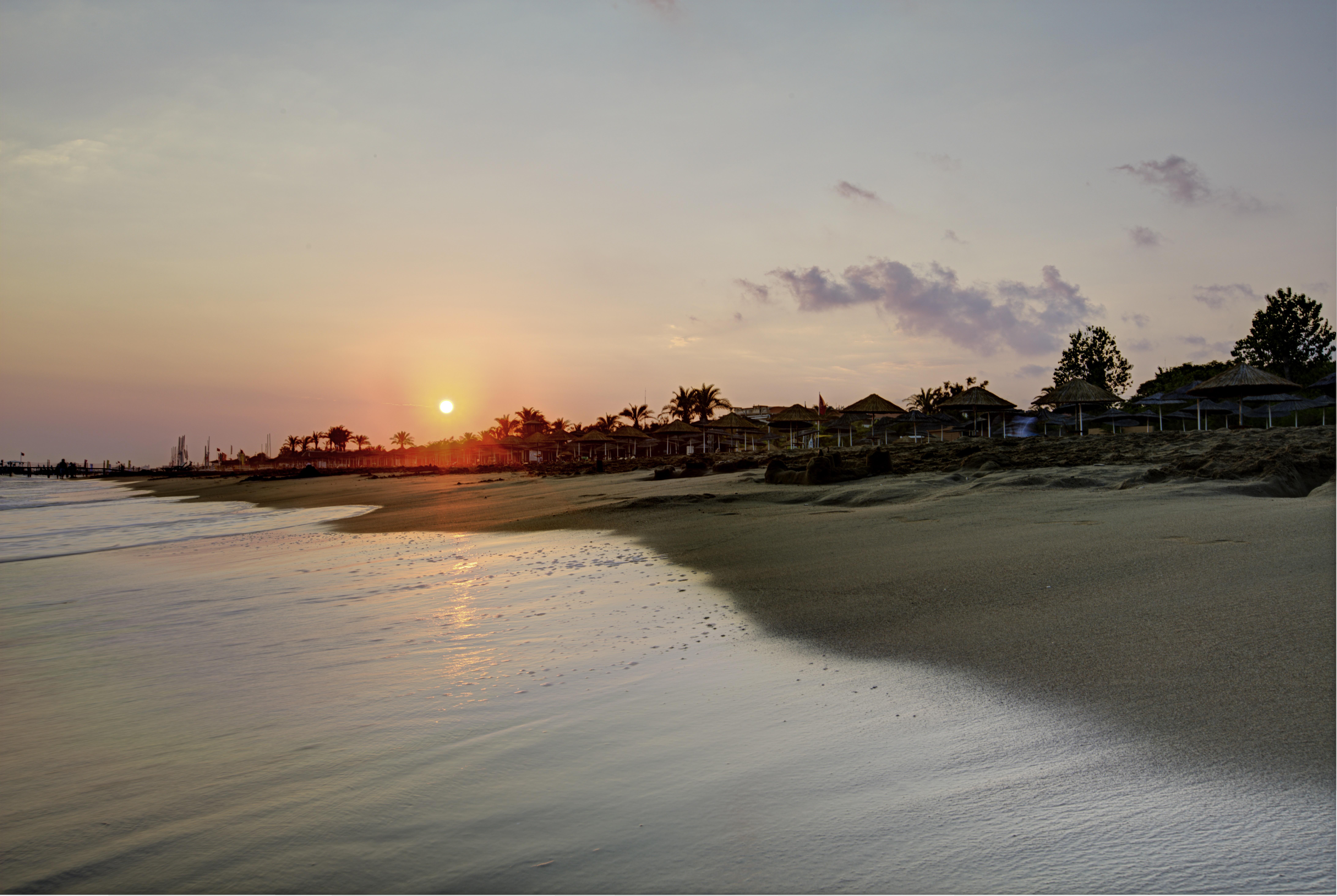 Asteria Family Resort Belek Antalia Esterno foto Sunset at the beach