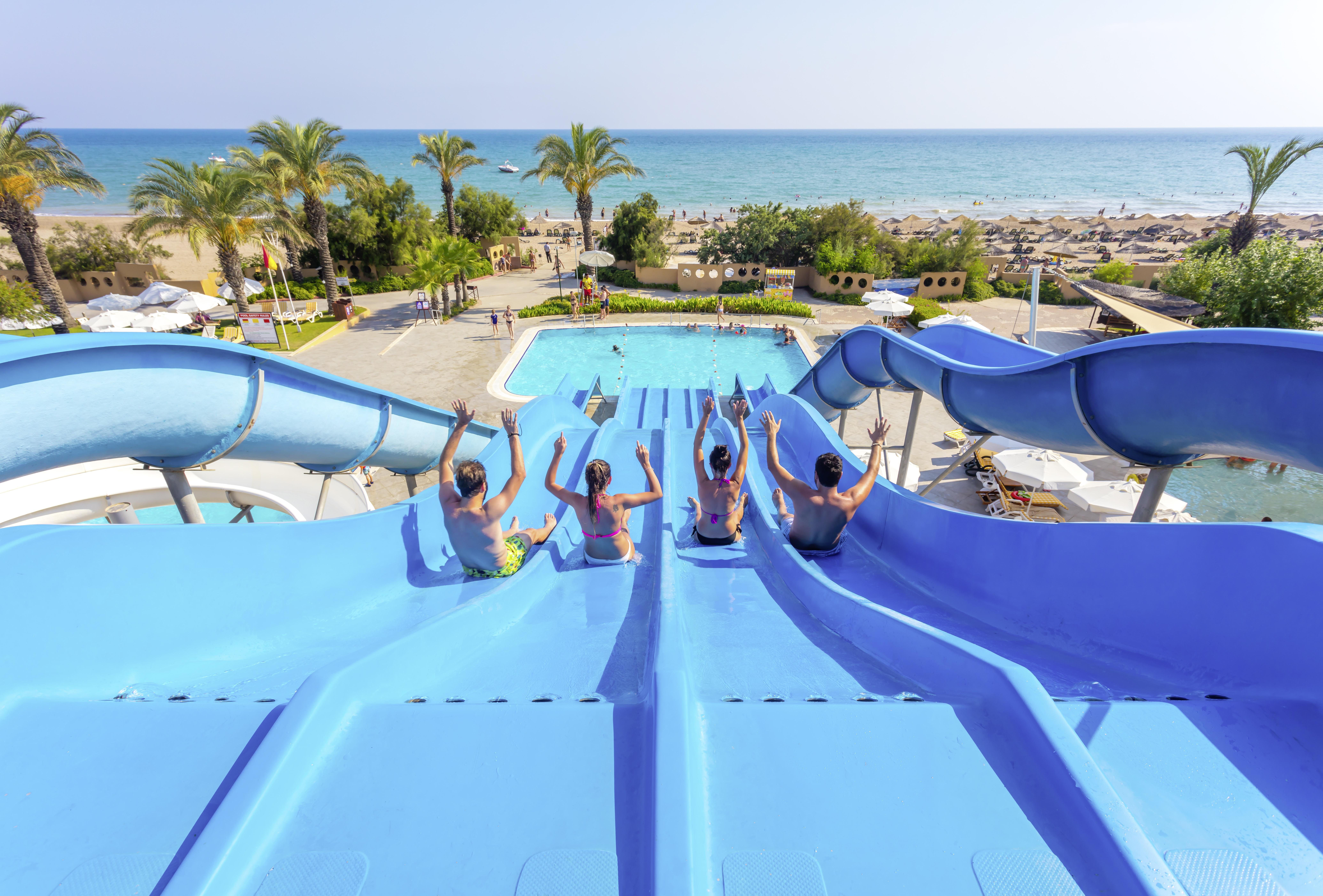 Asteria Family Resort Belek Antalia Esterno foto Water park in Nissi Beach